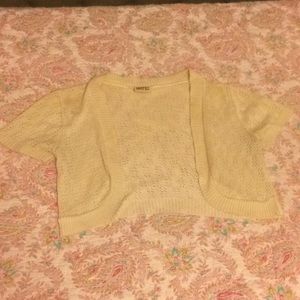 Cream Short sleeve jacket